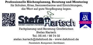 Stefan Hartsch Stärke, Nachhaltigkeit und Menschlichkeit in Großküchen